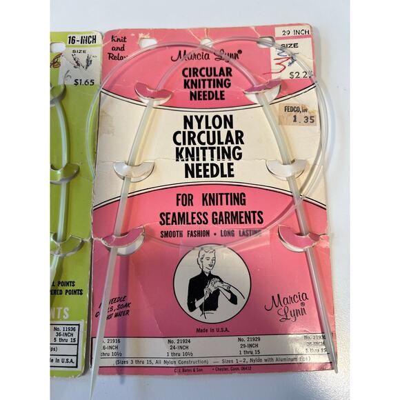 3 Nylon Circular Knitting Needles with Original Packaging - Picture 2 of 5